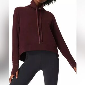 Sweaty Betty funnel neck Harmonise luxe Sweatshirt XL SB5919